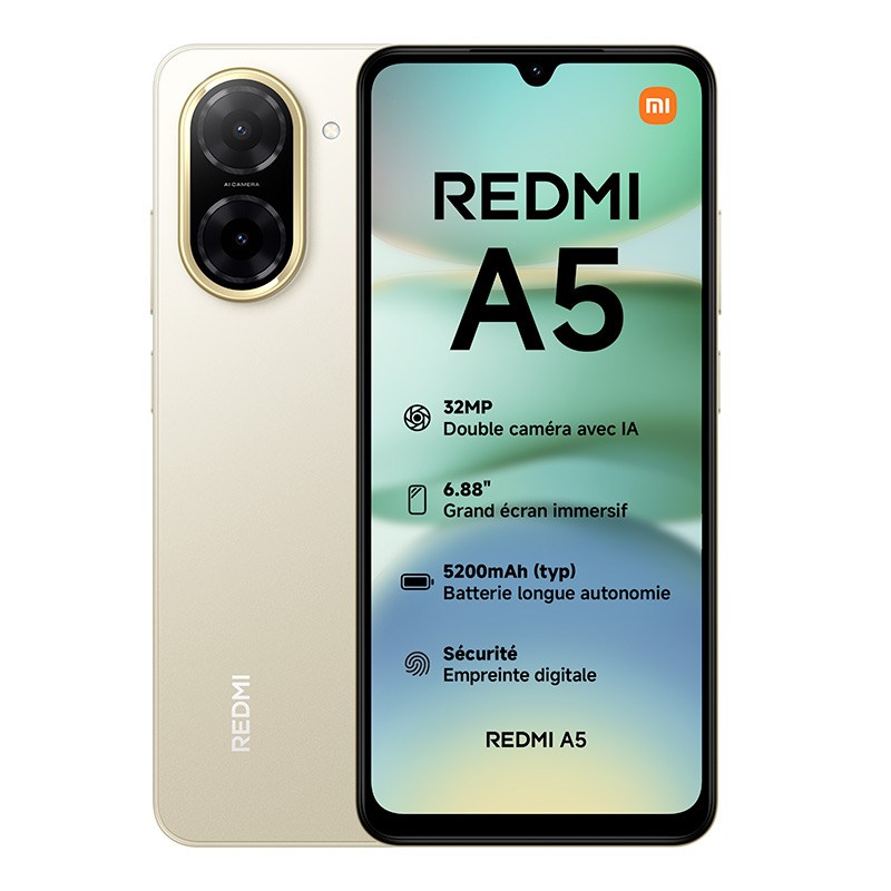 Acheter Smartphone Xiaomi Redmi A5 64go Or Bon état - 99,99 € Smartphone Xiaomi Redmi A5 64go Or Bon état - reconditionné disponible sur Electro Depot